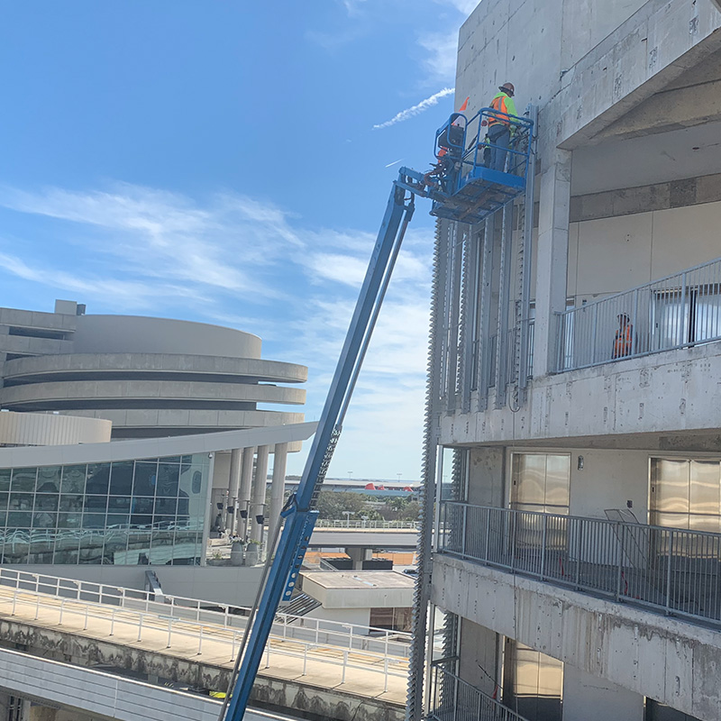 Team Working on Demo on Crane